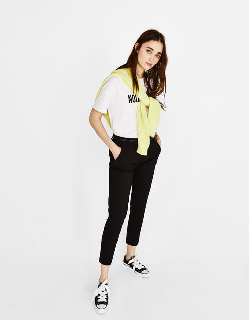 Belted chino trousers polo